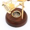 Decorative Brass Frame Sand Timer - Hourglass (3.5"X3.25"X5")
